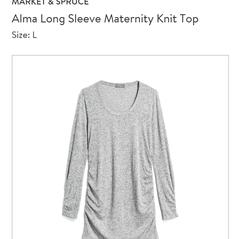 Market and Spruce maternity top size large